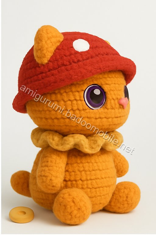 Amigurumi Mushroom Kitten Free Pattern