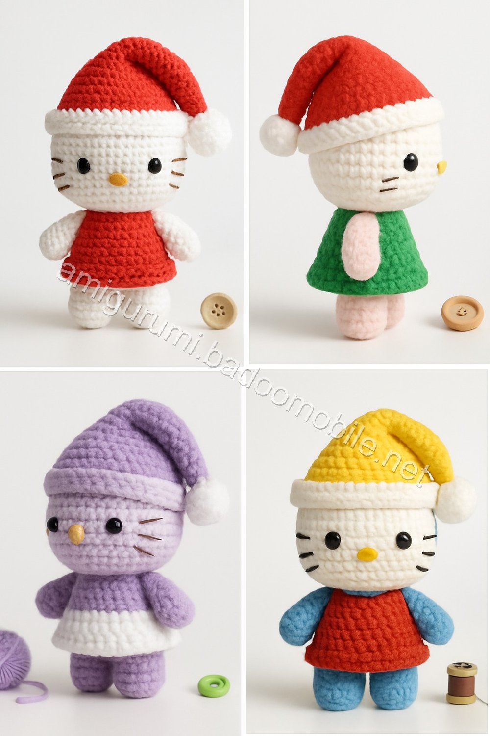 Amigurumi Santa Kitty Free Pattern