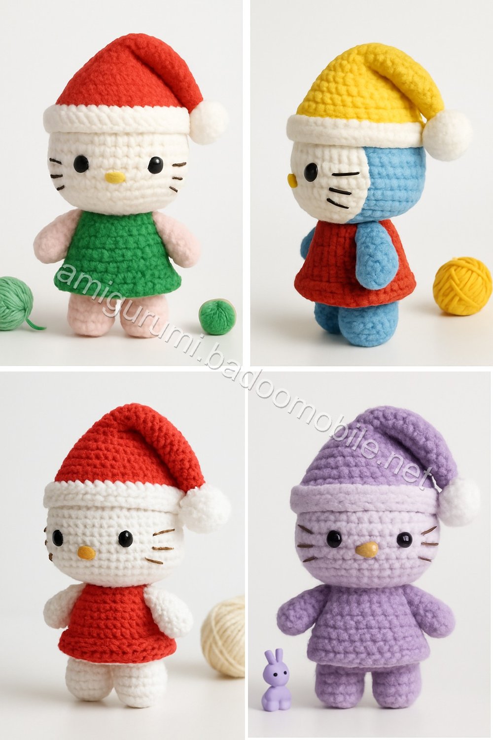 Amigurumi Santa Kitty Free Pattern