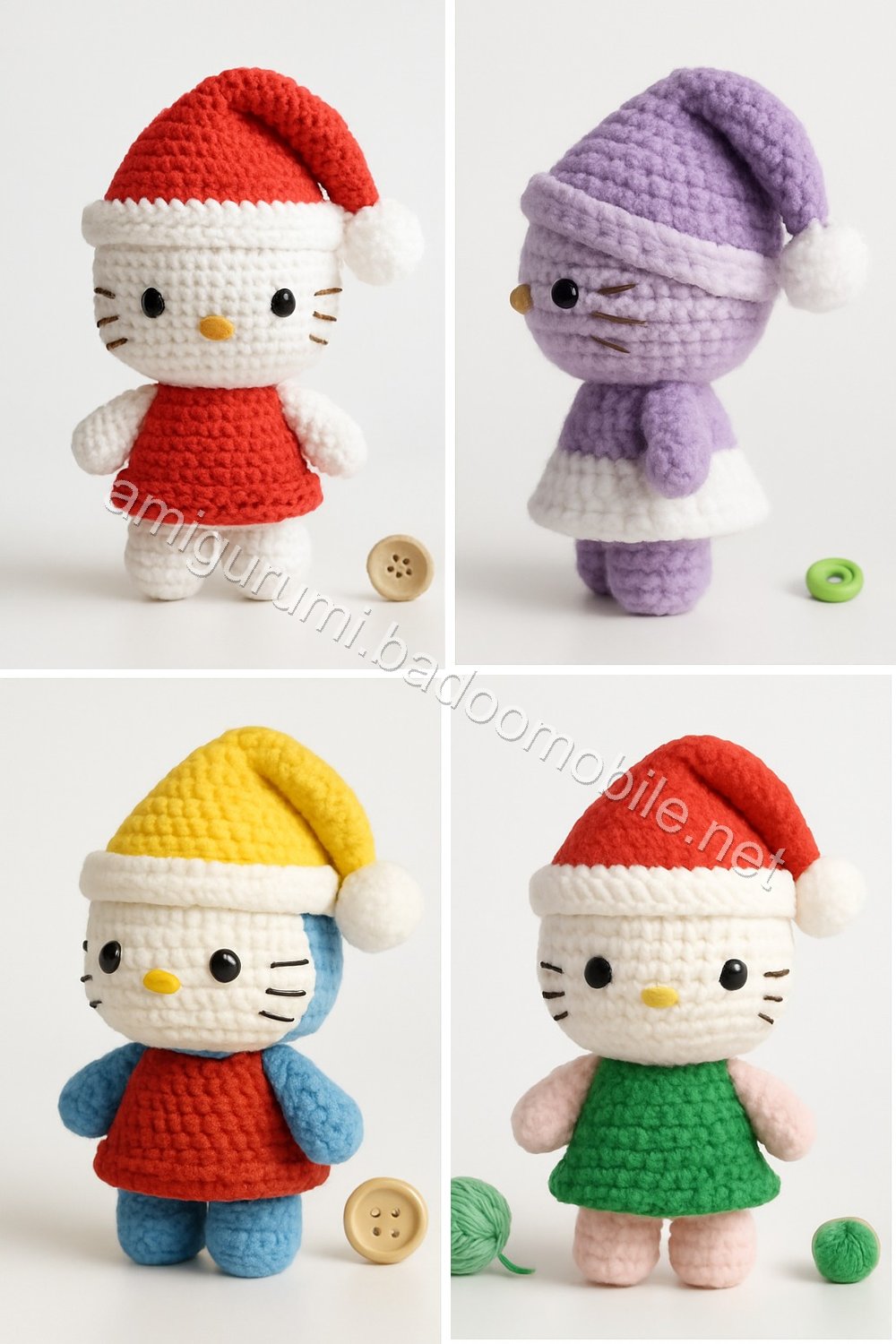 Amigurumi Santa Kitty Free Pattern