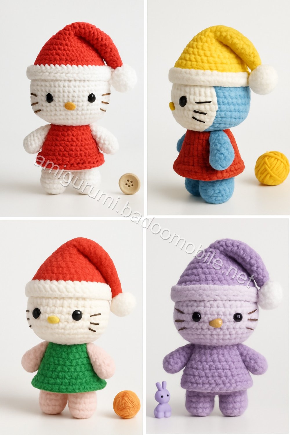 Amigurumi Santa Kitty Free Pattern