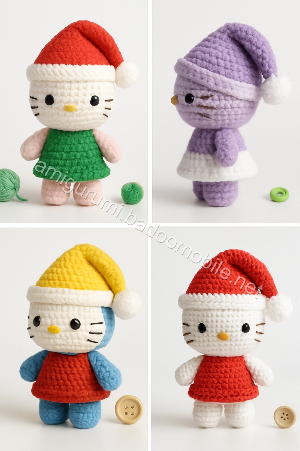 Amigurumi Santa Kitty Free Pattern