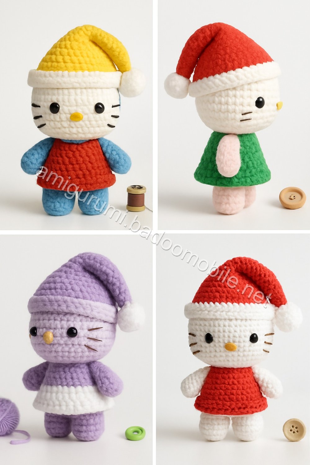 Amigurumi Santa Kitty Free Pattern