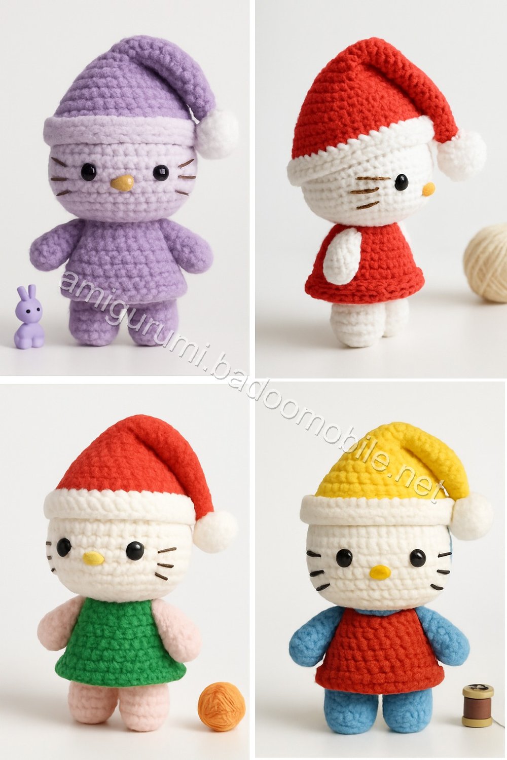 Amigurumi Santa Kitty Free Pattern