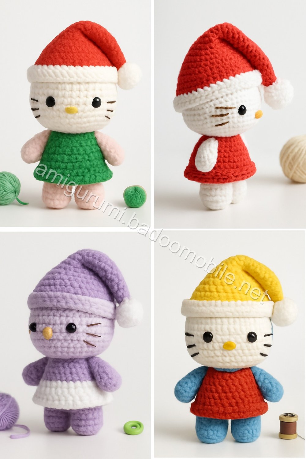 Amigurumi Santa Kitty Free Pattern
