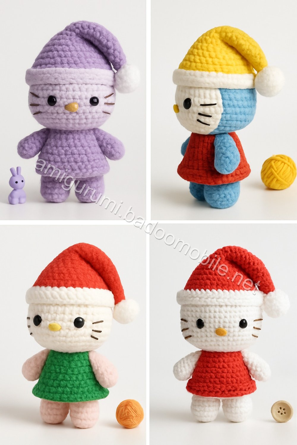 Amigurumi Santa Kitty Free Pattern