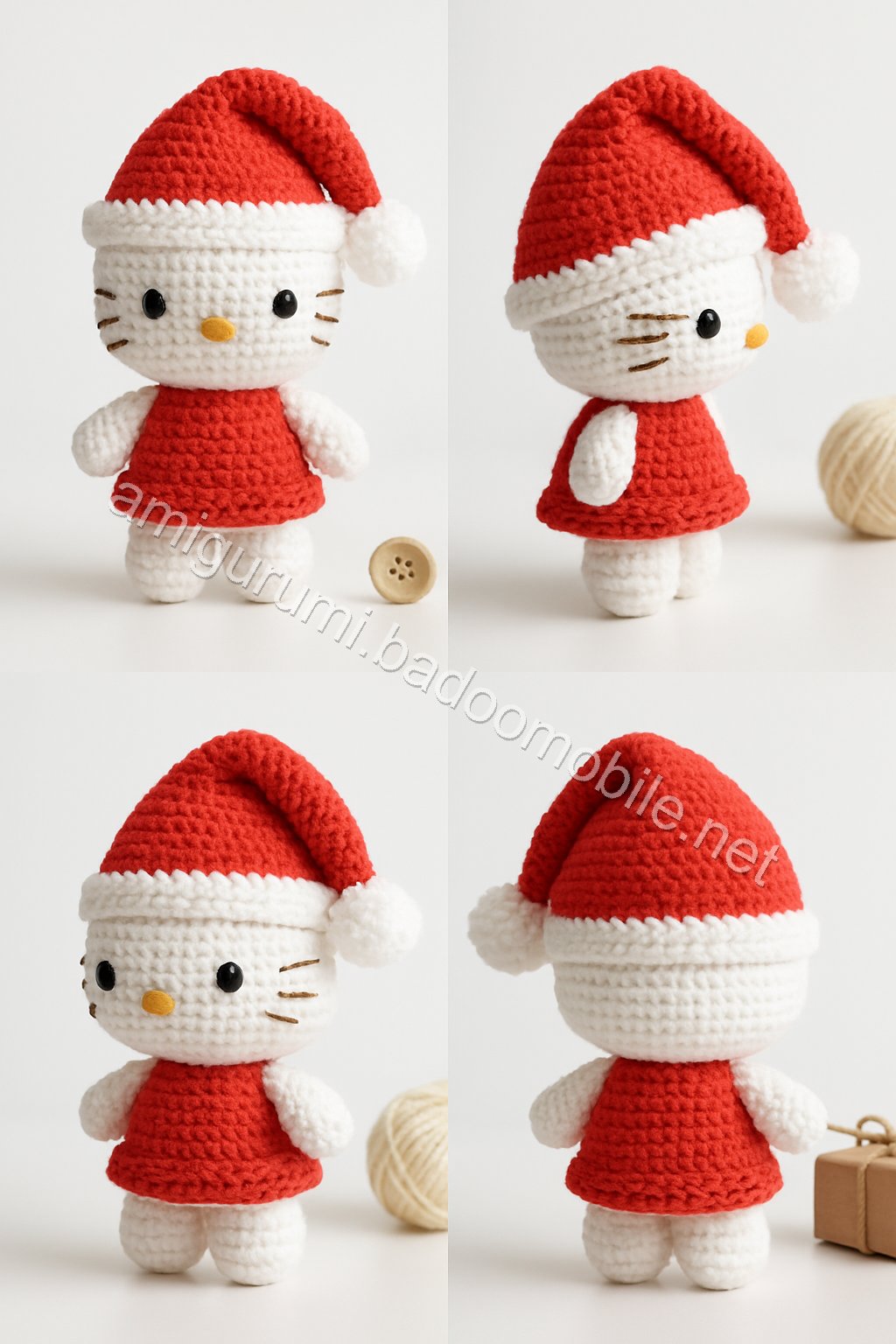 Amigurumi Santa Kitty Free Pattern