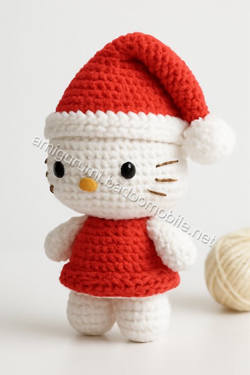 Amigurumi Santa Kitty Free Pattern