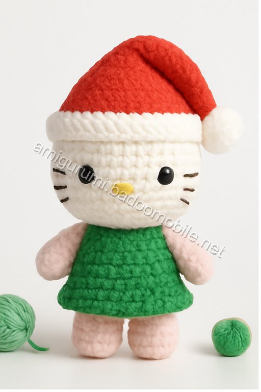 Amigurumi Santa Kitty Free Pattern
