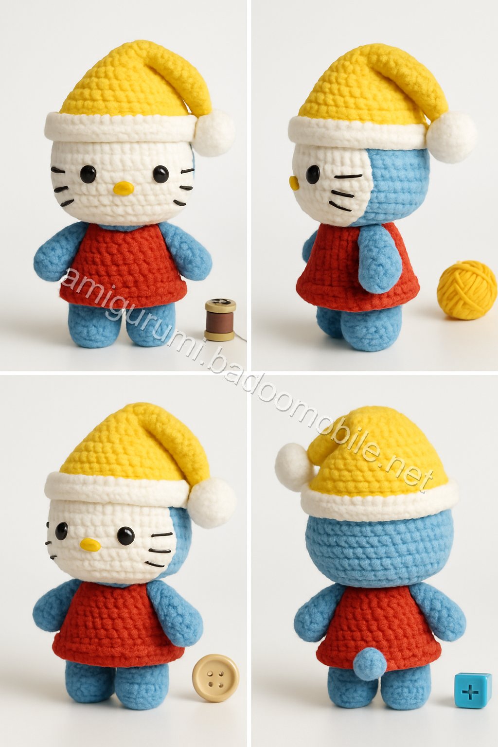 Amigurumi Santa Kitty Free Pattern