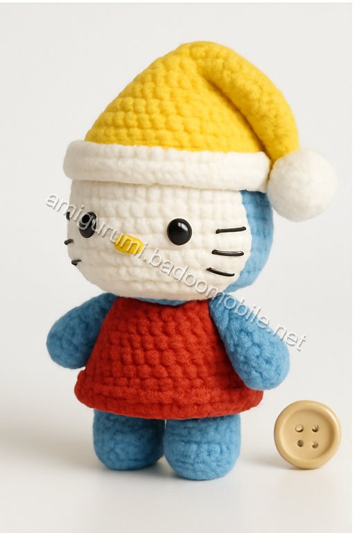 Amigurumi Santa Kitty Free Pattern