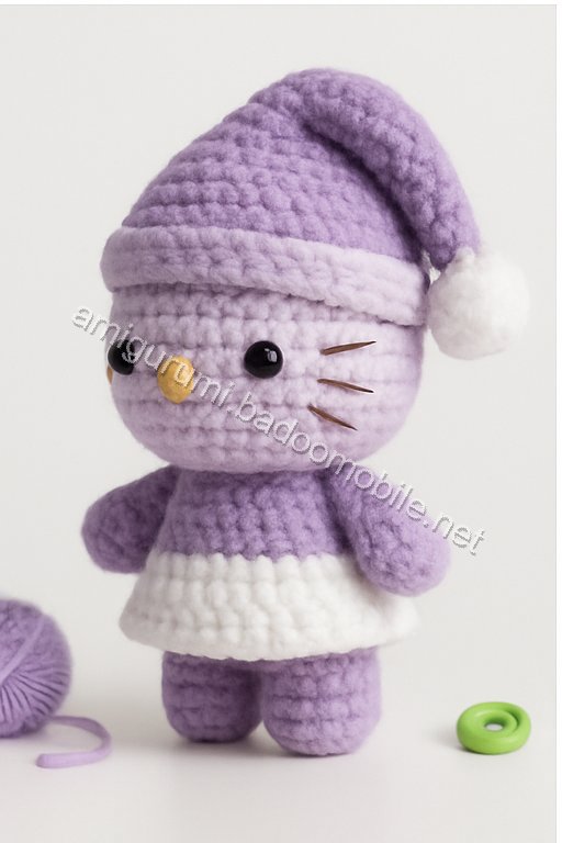 Amigurumi Santa Kitty Free Pattern