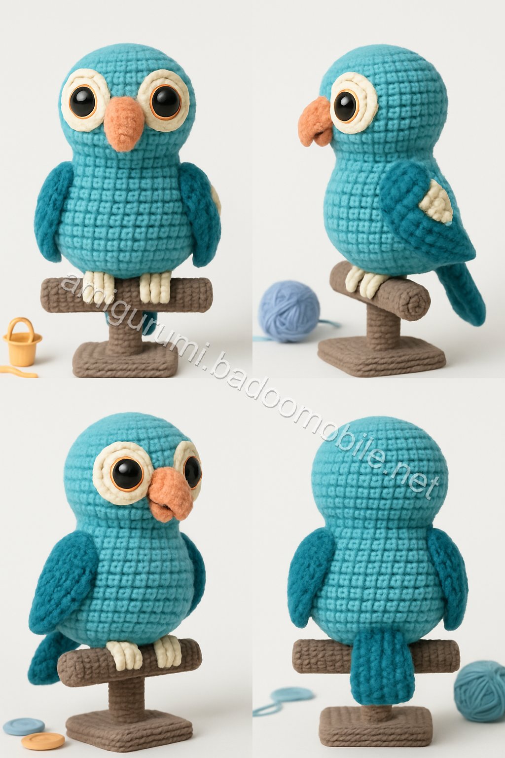 Amigurumi Lovebird Parrots Free Pattern