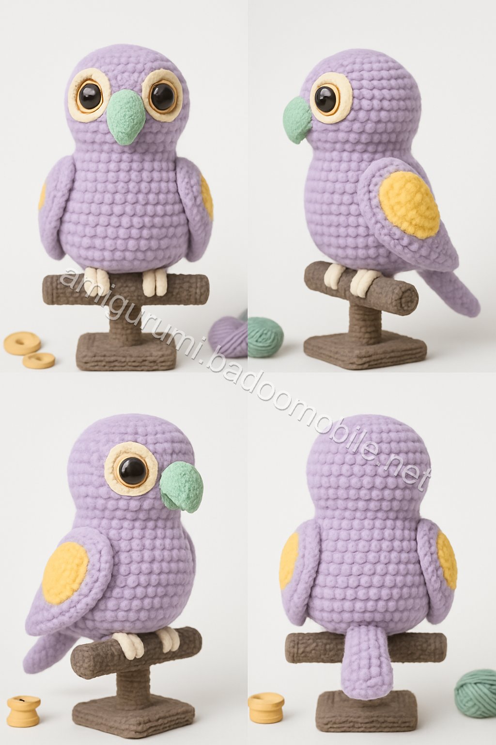Amigurumi Lovebird Parrots Free Pattern