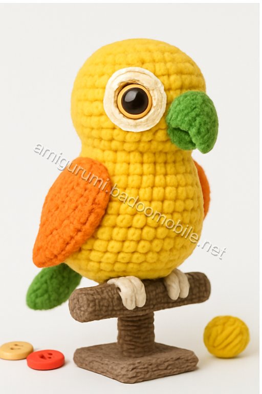 Amigurumi Lovebird Parrots Free Pattern