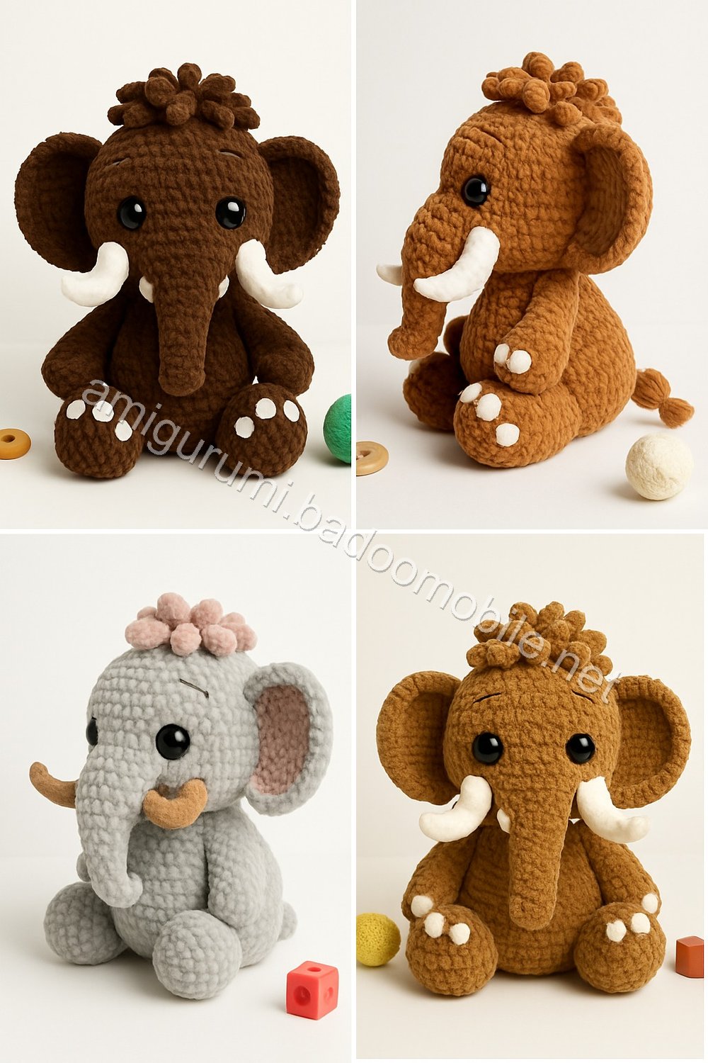 Amigurumi Woolly Mammoth Free Pattern