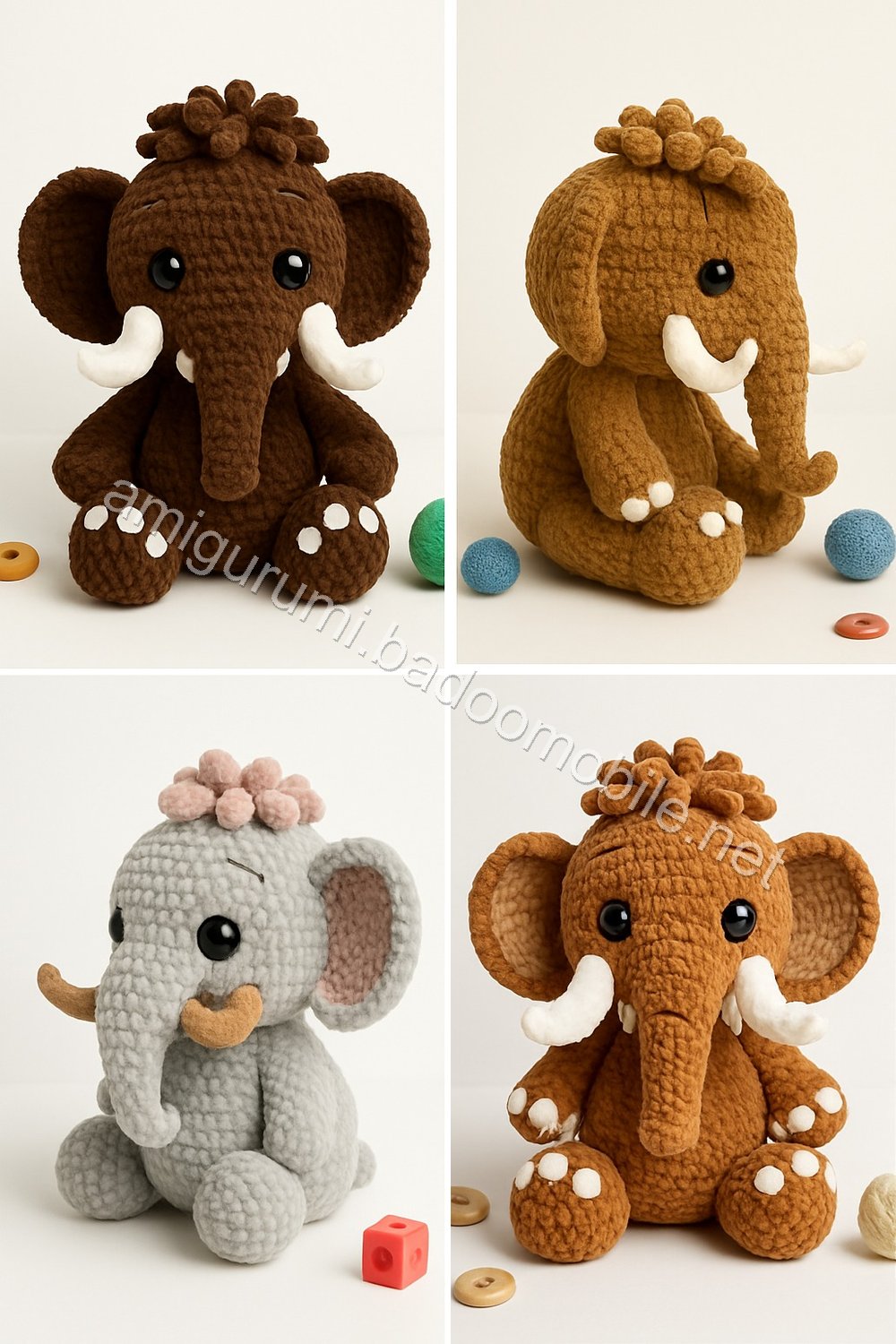 Amigurumi Woolly Mammoth Free Pattern