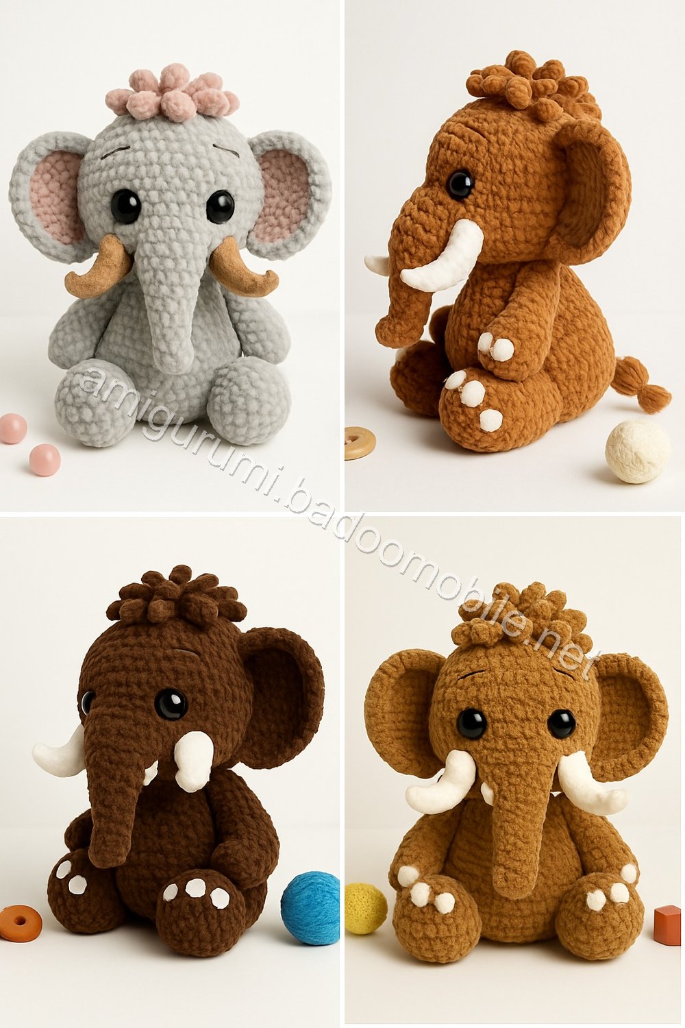 Amigurumi Woolly Mammoth Free Pattern
