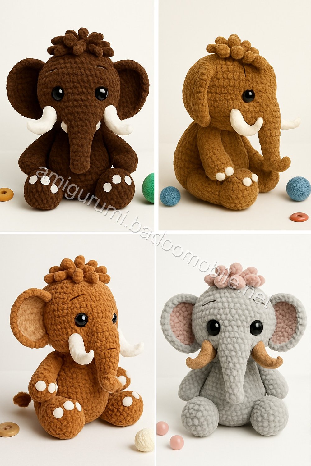 Amigurumi Woolly Mammoth Free Pattern