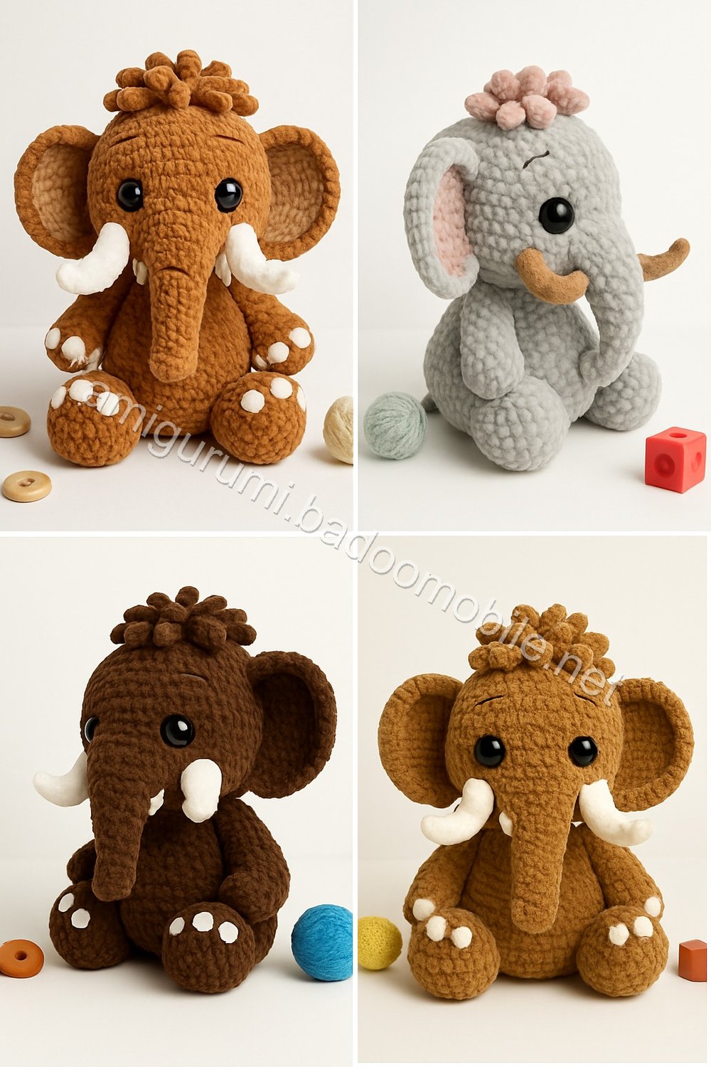 Amigurumi Woolly Mammoth Free Pattern