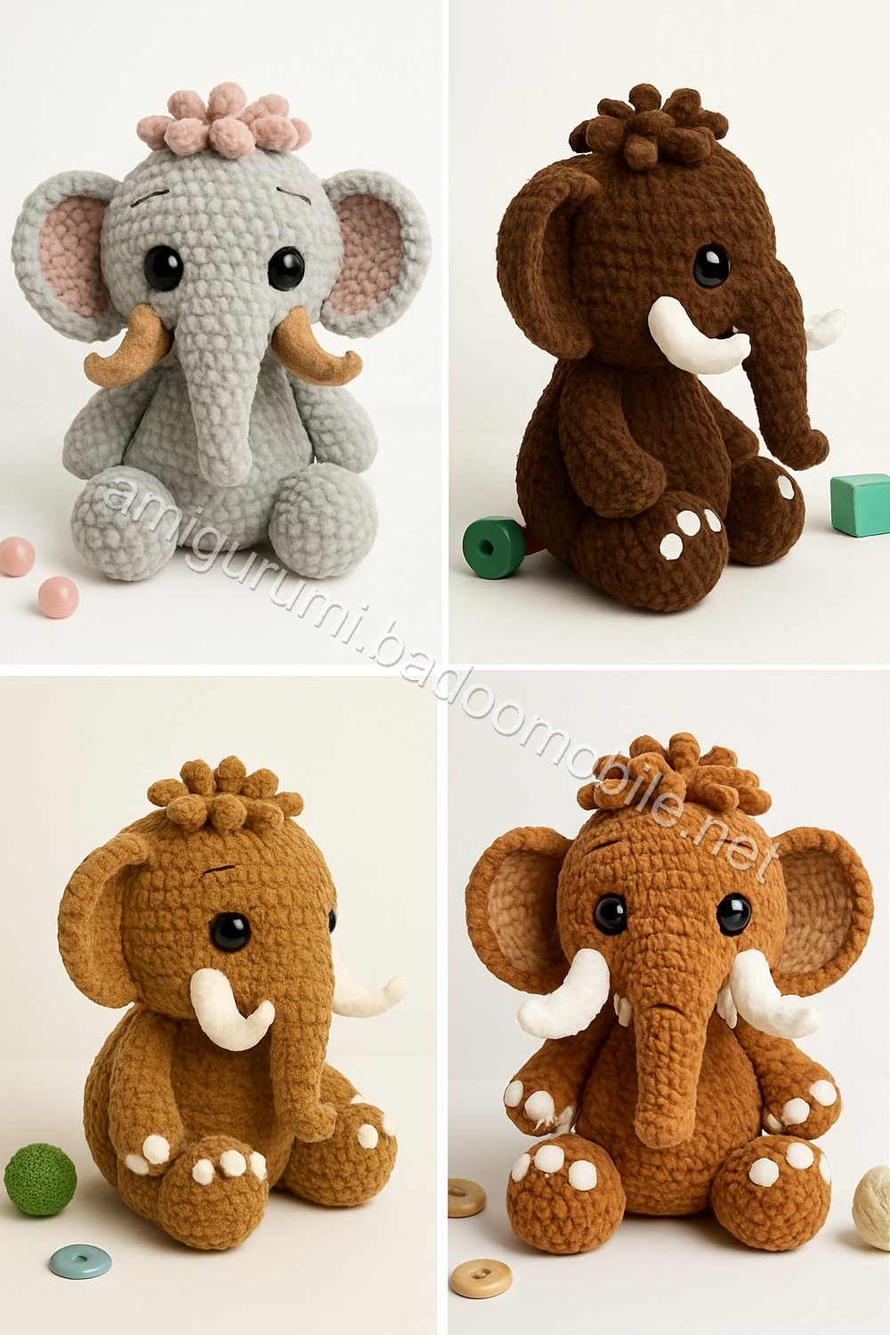 Amigurumi Woolly Mammoth Free Pattern