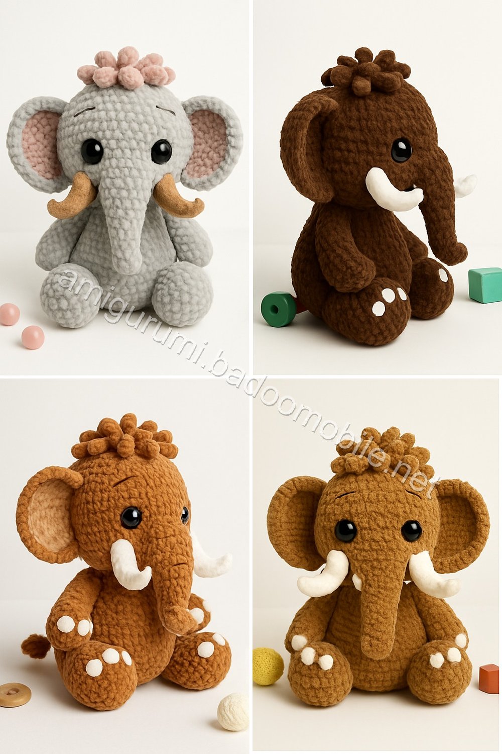 Amigurumi Woolly Mammoth Free Pattern