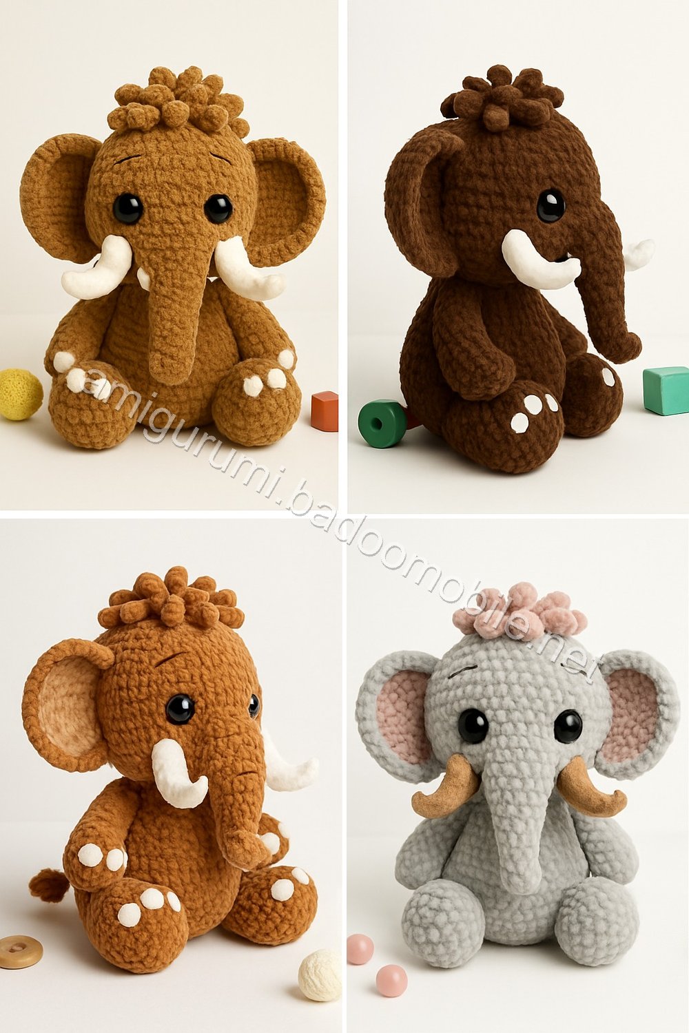 Amigurumi Woolly Mammoth Free Pattern