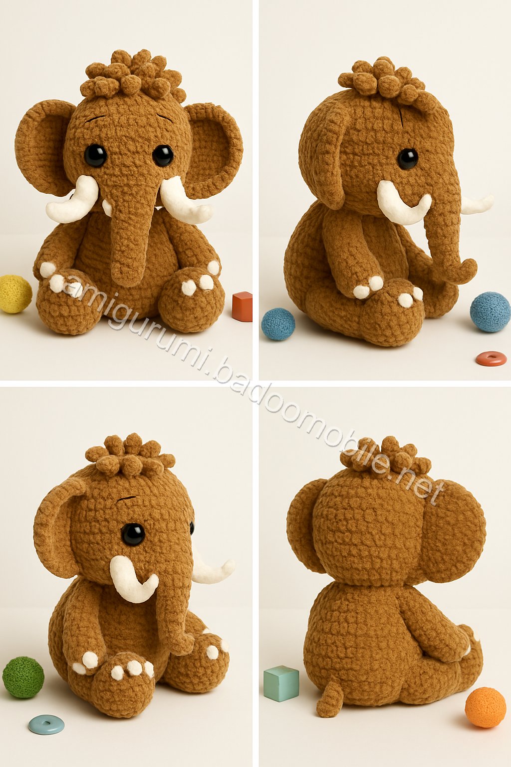 Amigurumi Woolly Mammoth Free Pattern
