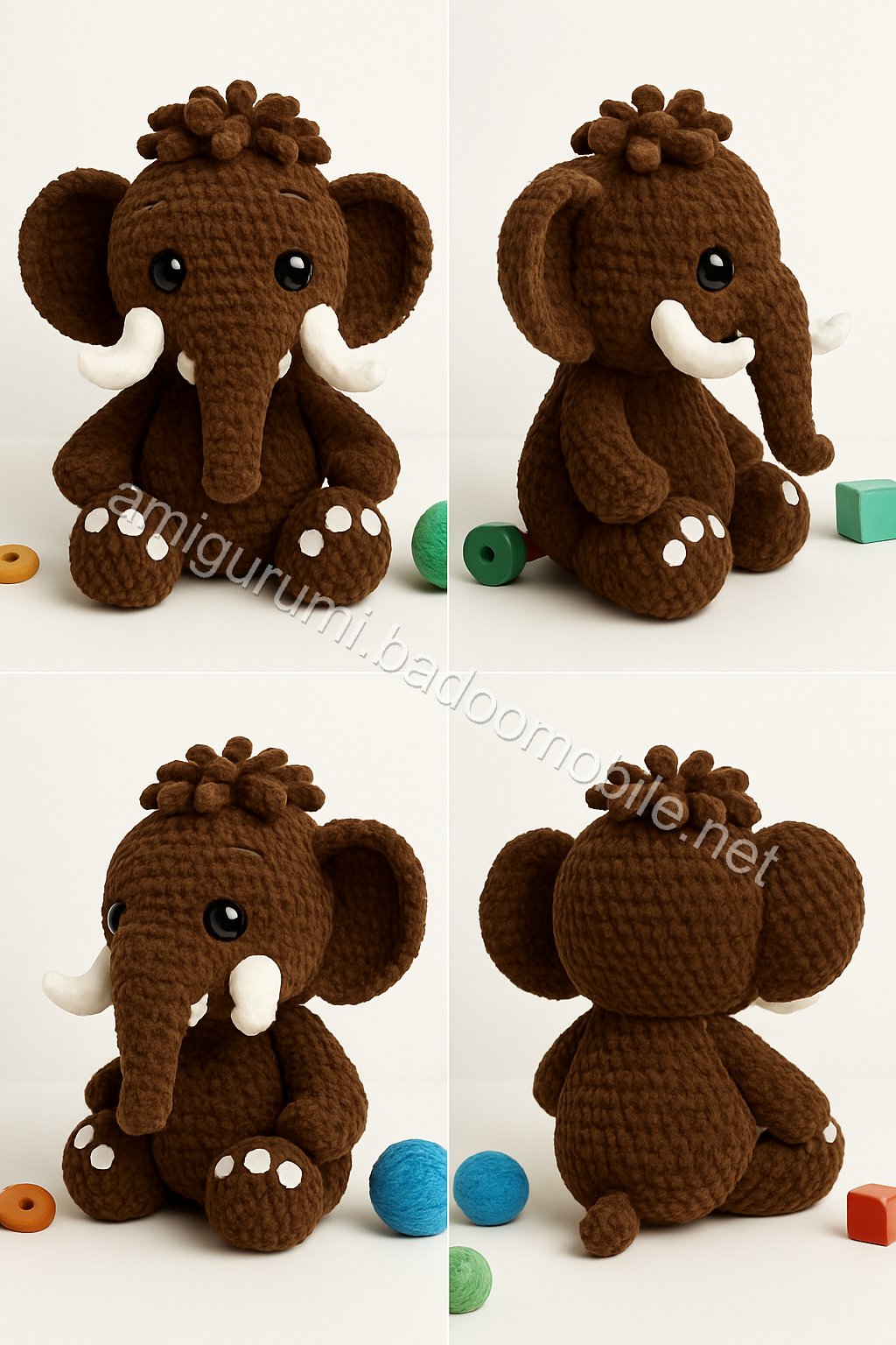 Amigurumi Woolly Mammoth Free Pattern