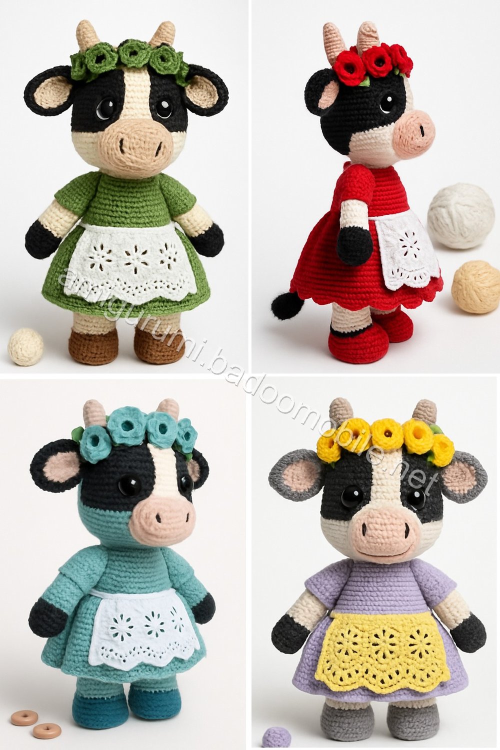 Amigurumi Meadow Cow Free Pattern