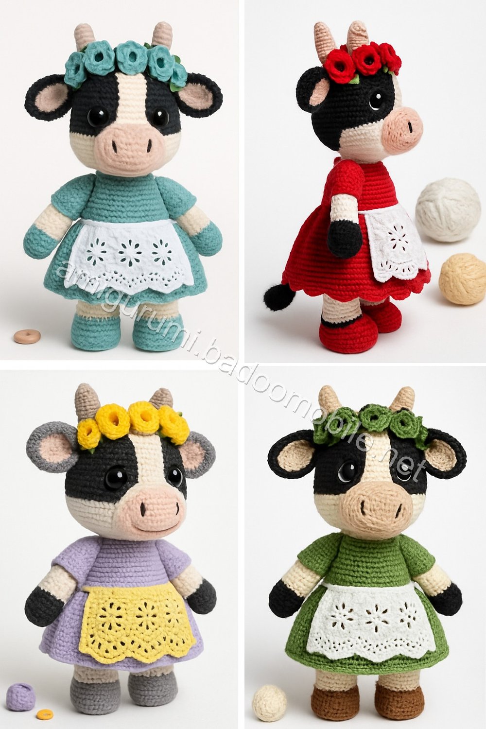 Amigurumi Meadow Cow Free Pattern