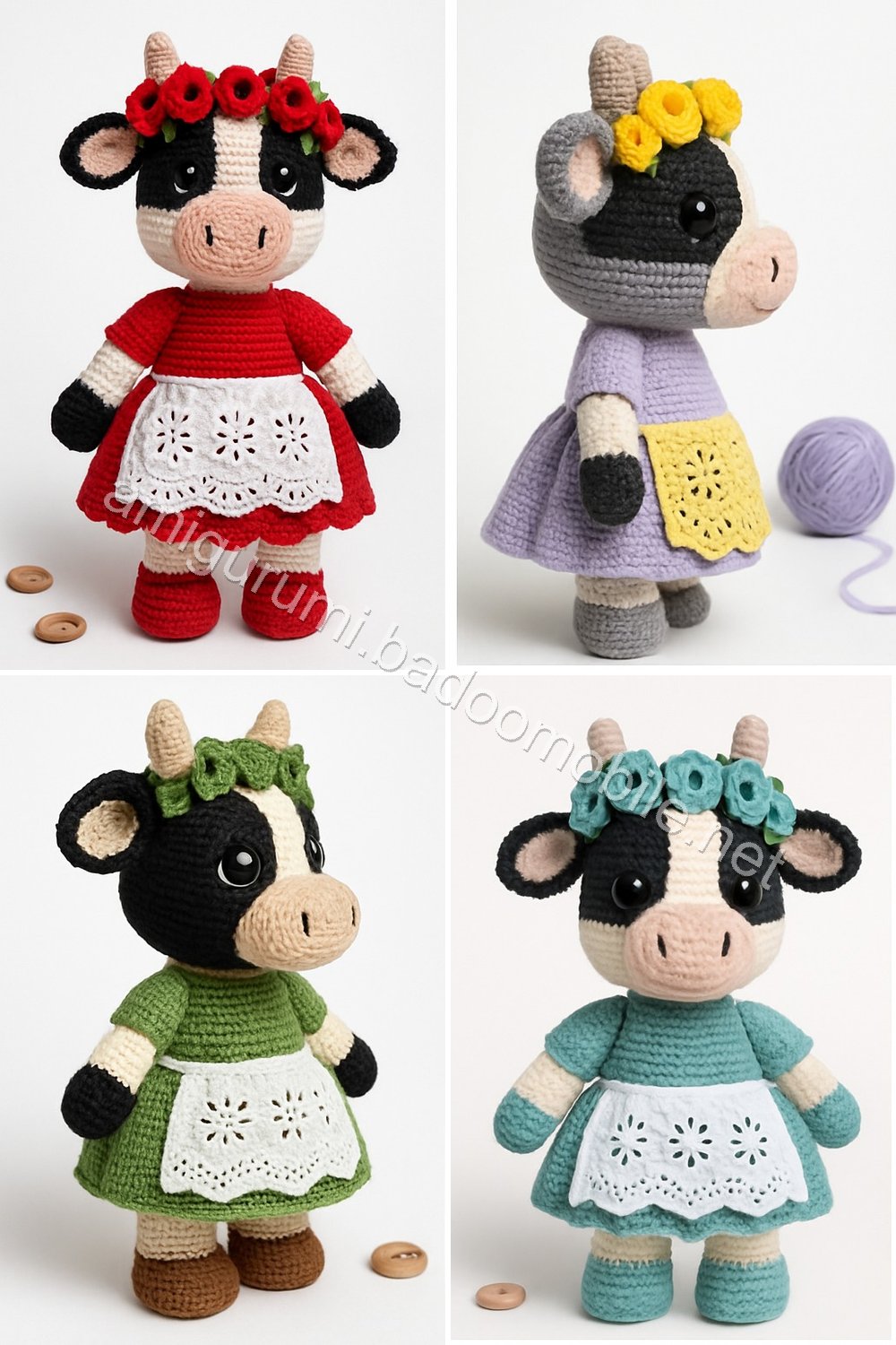 Amigurumi Meadow Cow Free Pattern