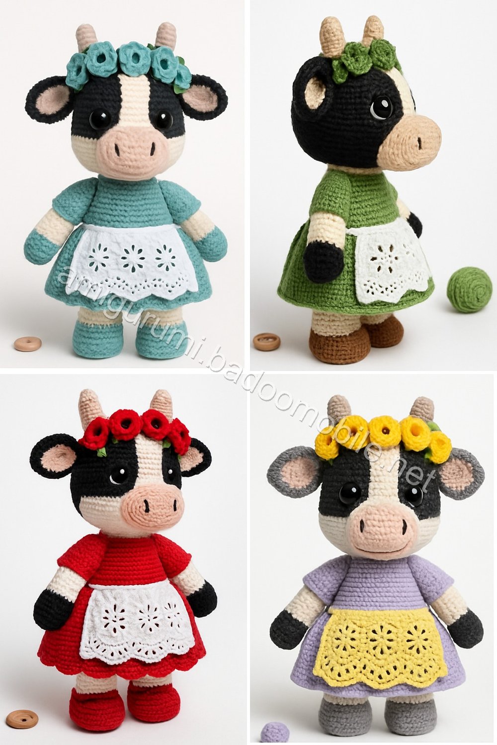 Amigurumi Meadow Cow Free Pattern
