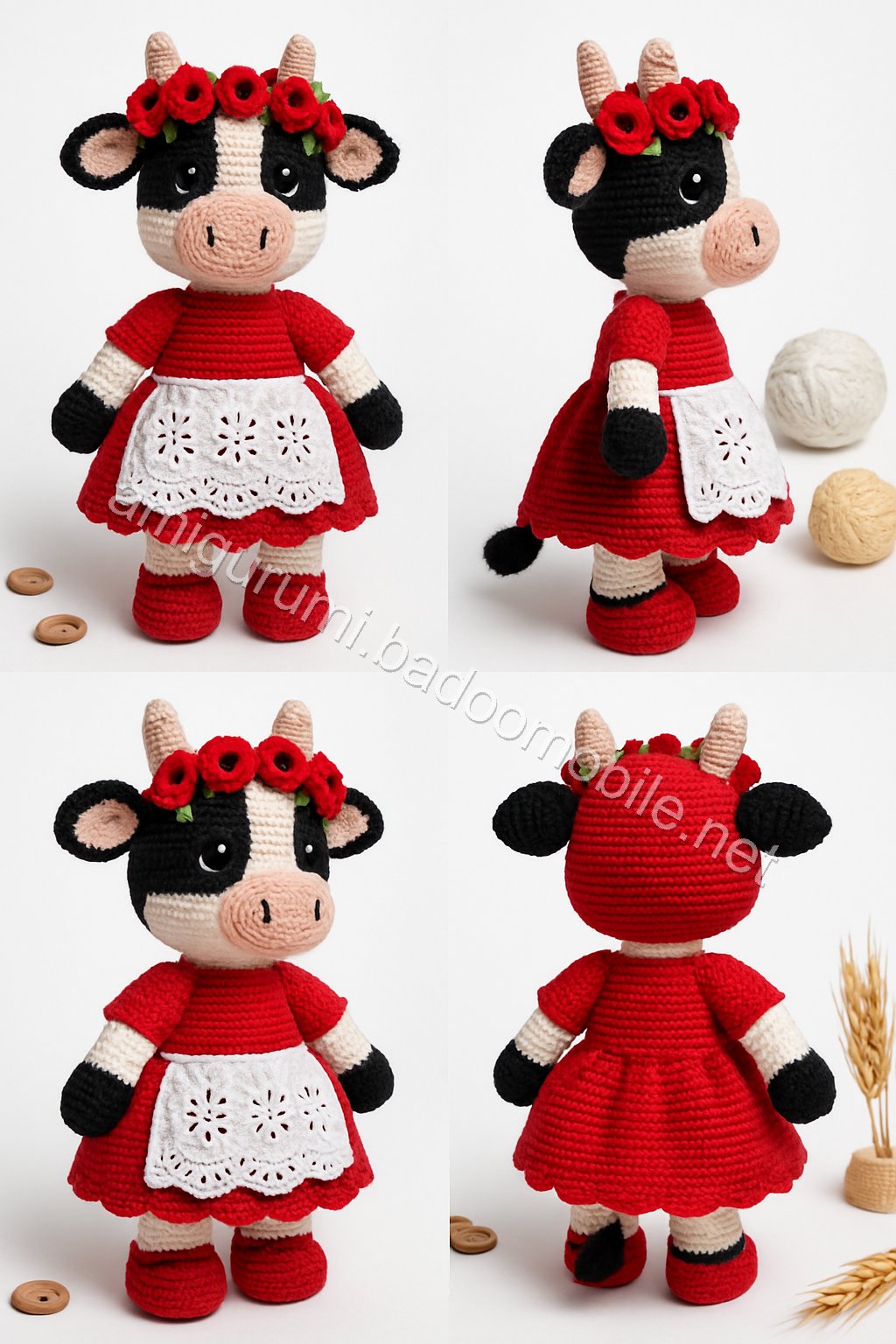 Amigurumi Meadow Cow Free Pattern