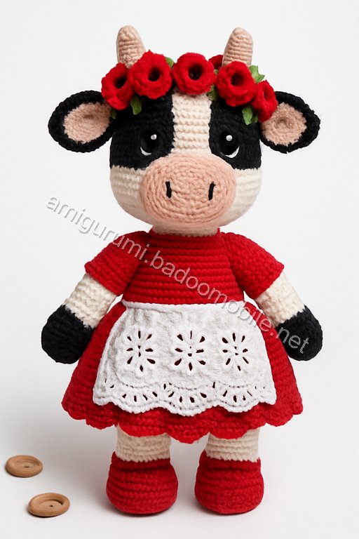 Amigurumi Meadow Cow Free Pattern
