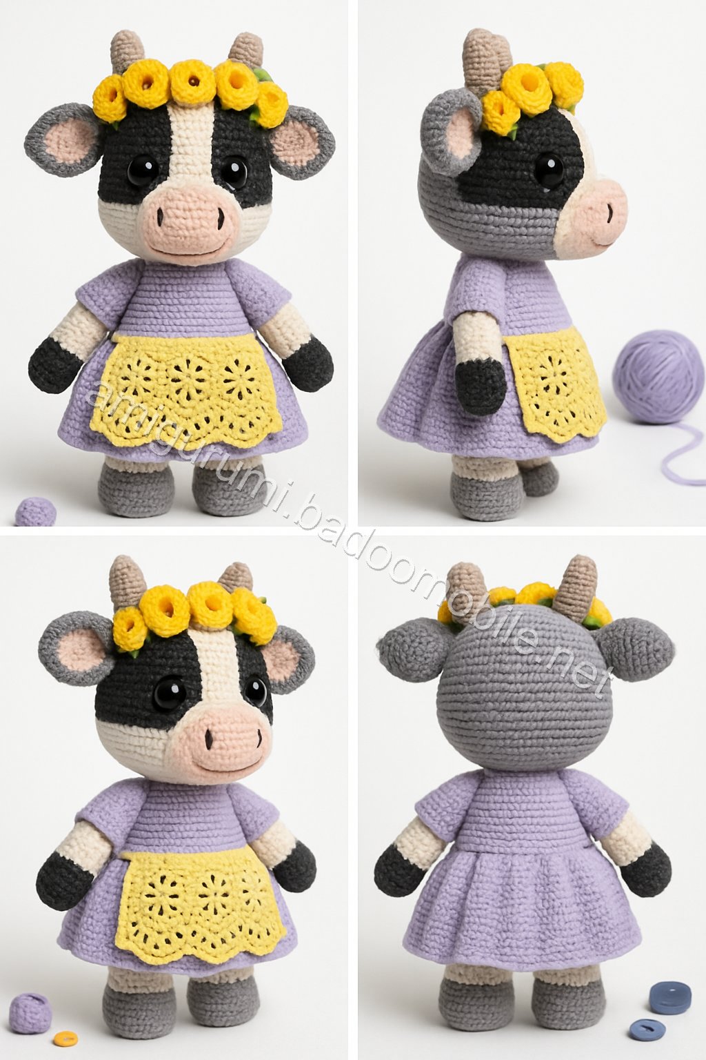 Amigurumi Meadow Cow Free Pattern