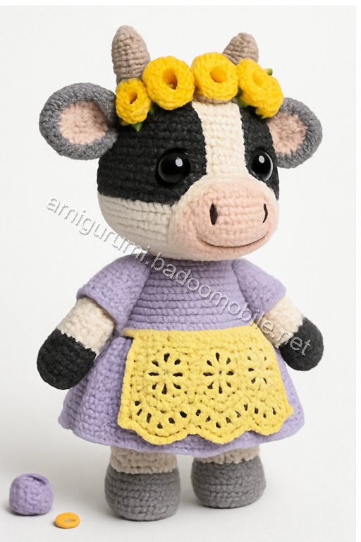 Amigurumi Meadow Cow Free Pattern