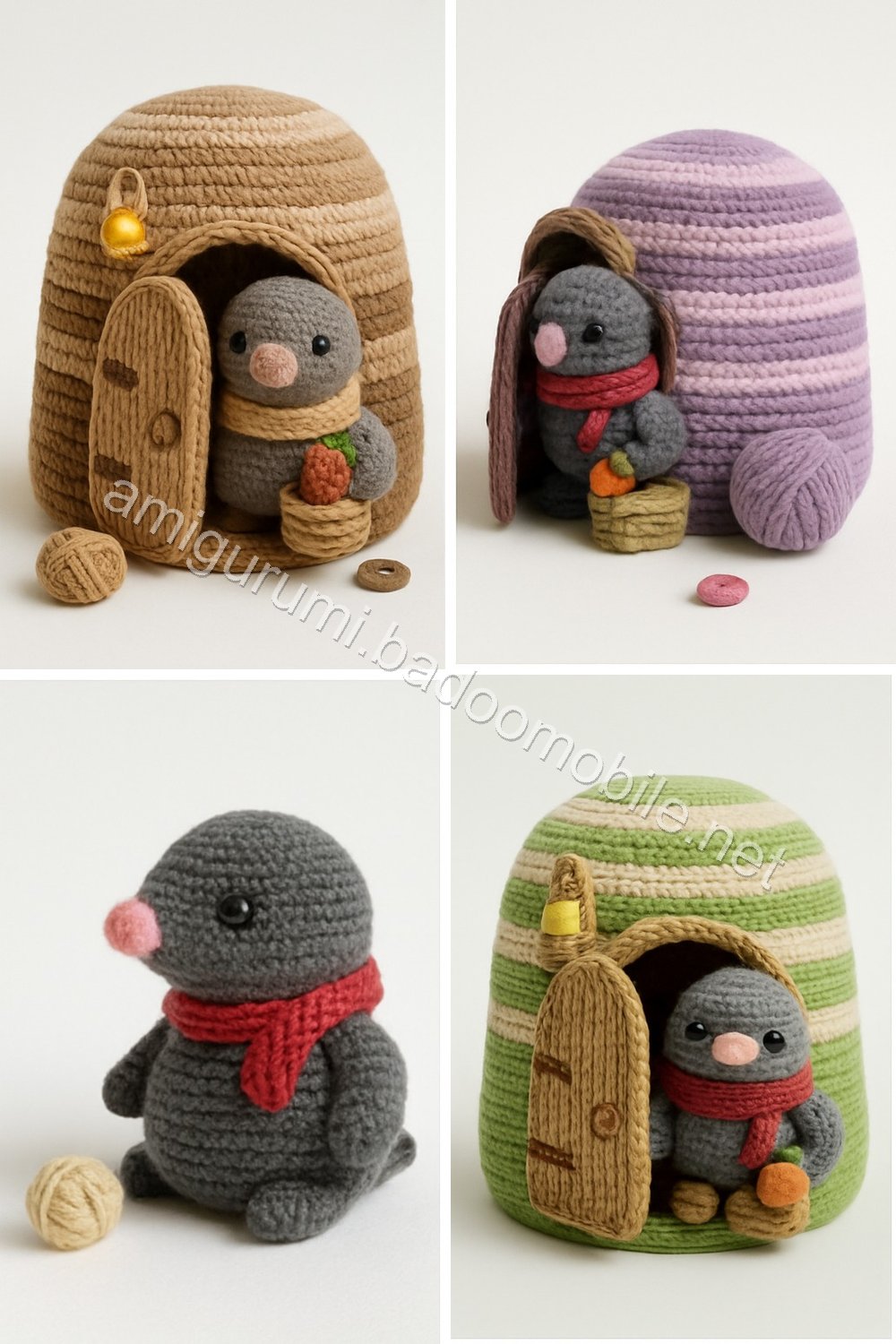 Amigurumi Mole Cottage Free Pattern