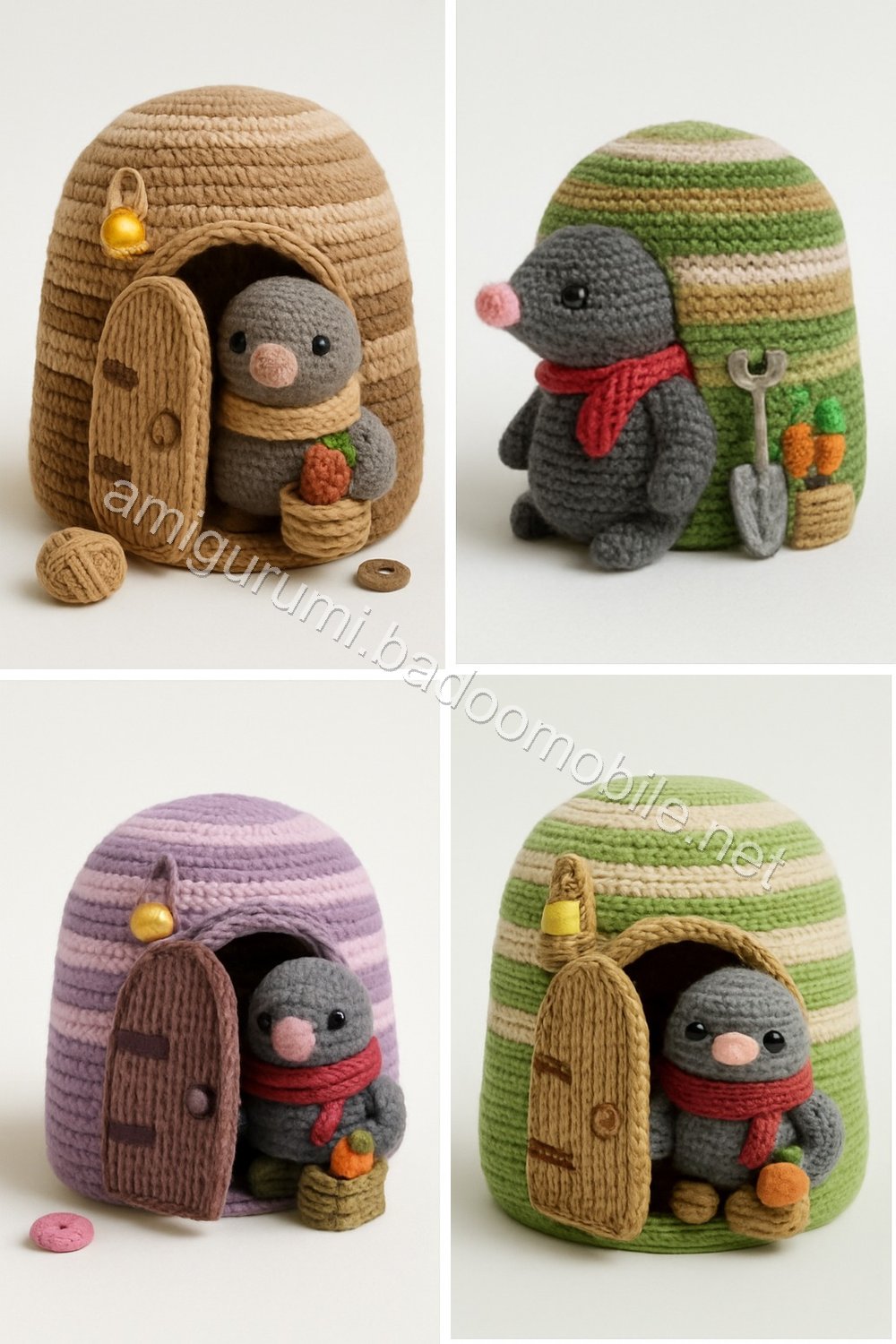 Amigurumi Mole Cottage Free Pattern