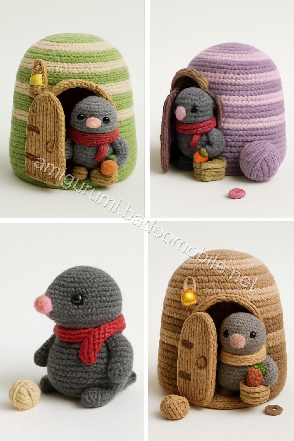 Amigurumi Mole Cottage Free Pattern