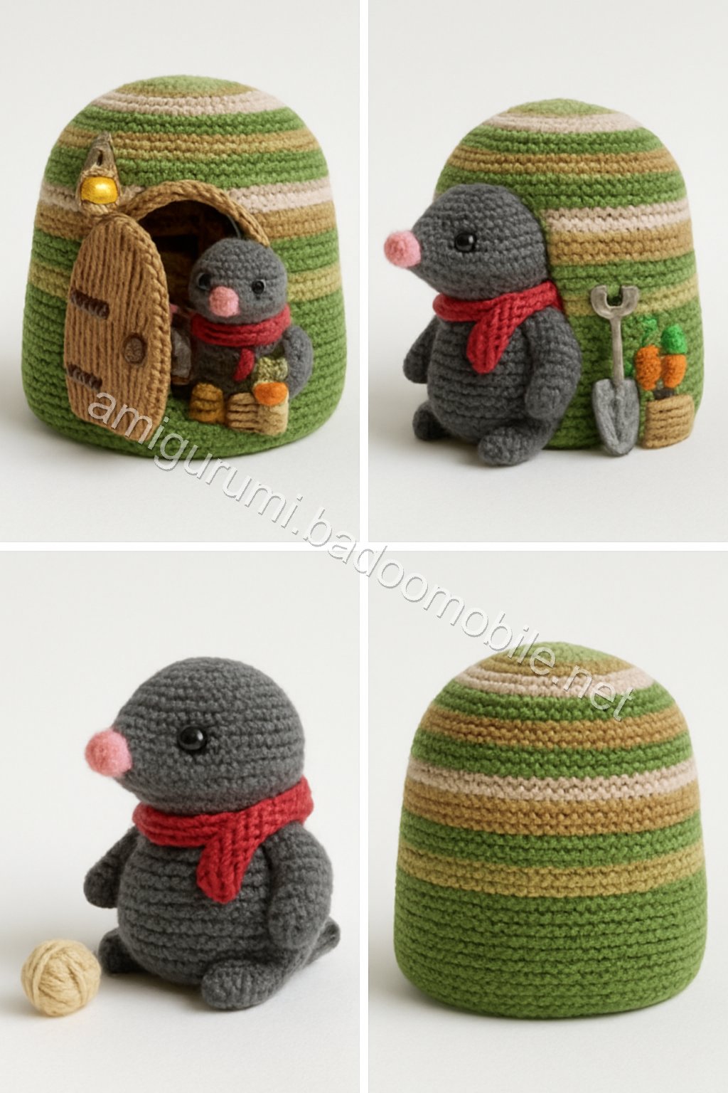 Amigurumi Mole Cottage Free Pattern
