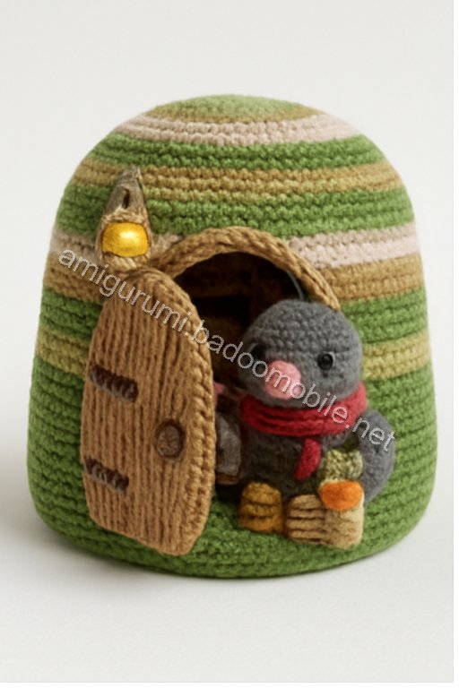 Amigurumi Mole Cottage Free Pattern
