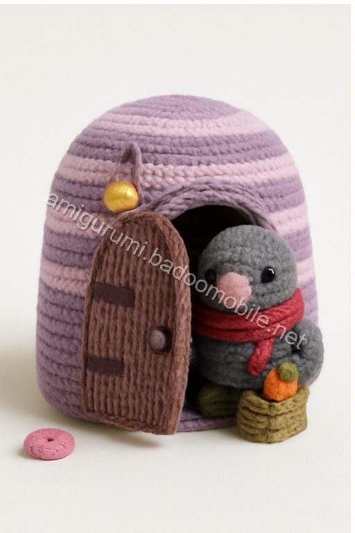 Amigurumi Mole Cottage Free Pattern