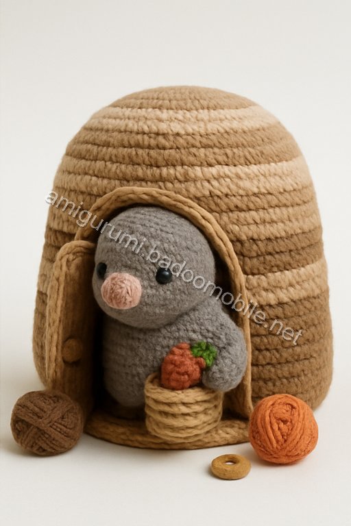 Amigurumi Mole Cottage Free Pattern