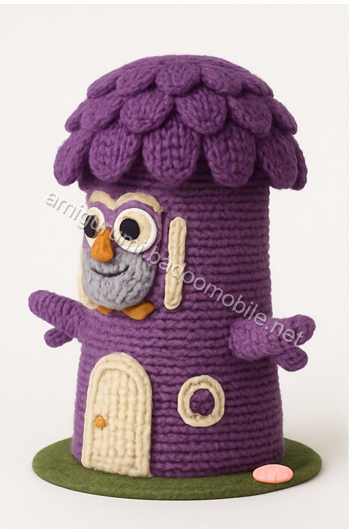 Amigurumi Owl Moon Lantern Treehouse Free Pattern