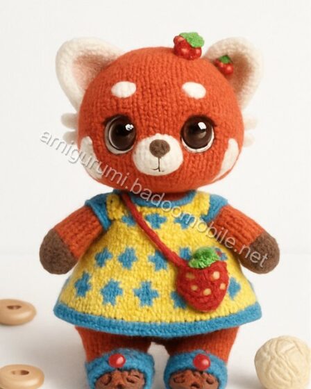 Amigurumi Strawberry Red Panda Free Pattern - red-panda-q1p1.jpg