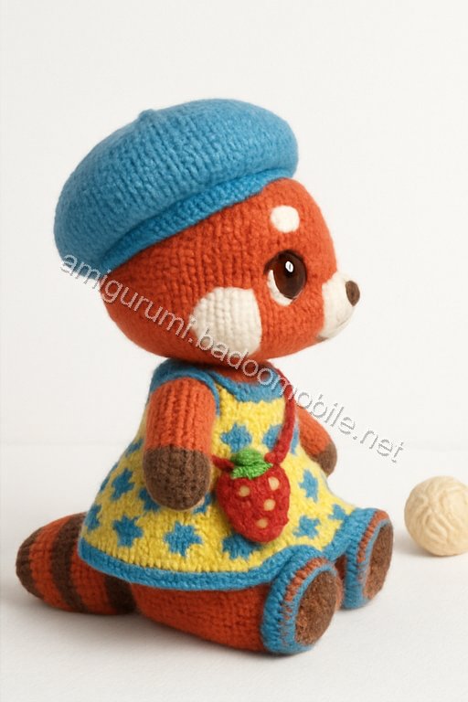 Amigurumi Strawberry Red Panda Free Pattern