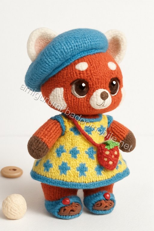 Amigurumi Strawberry Red Panda Free Pattern