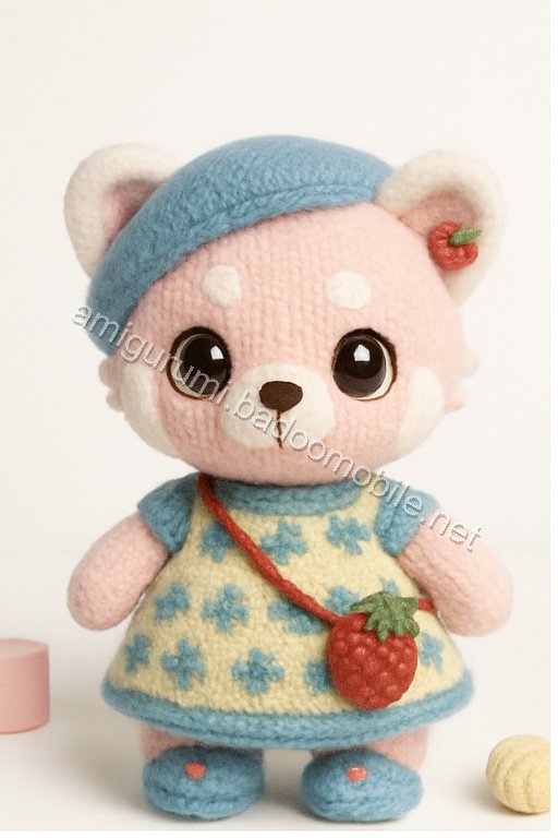 Amigurumi Strawberry Red Panda Free Pattern