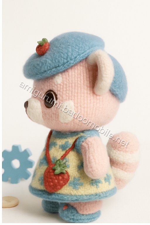 Amigurumi Strawberry Red Panda Free Pattern
